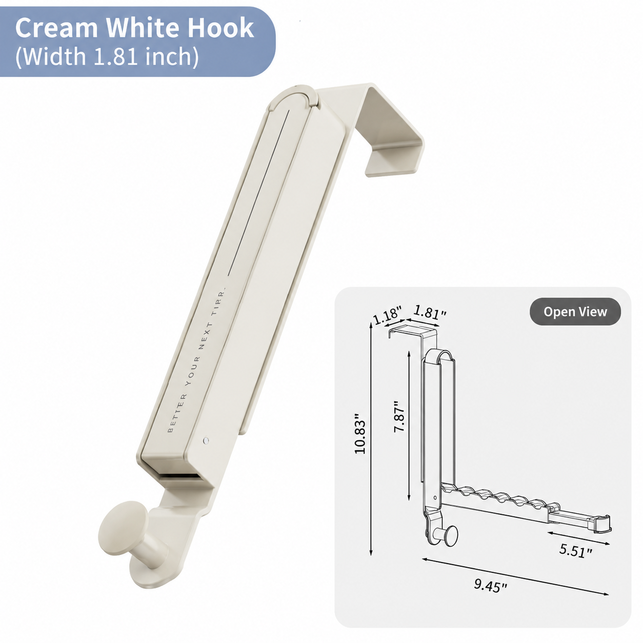 🛠️Retractable and foldable wall hooks - portable clothes rack