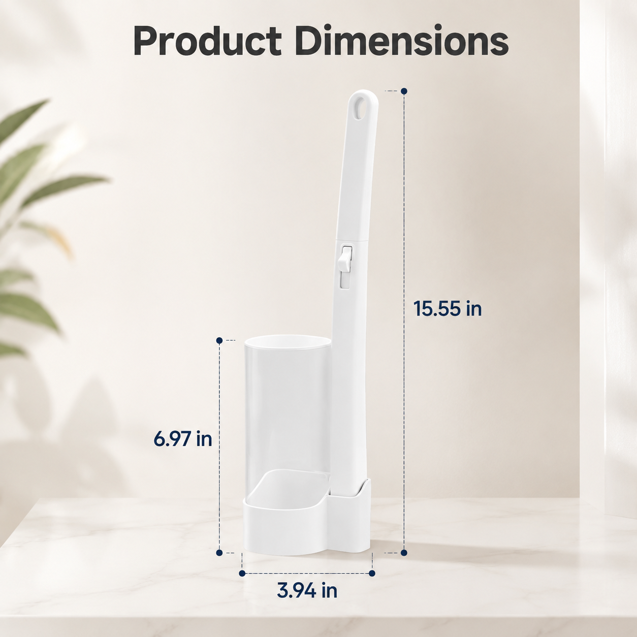 🧼Disposable toilet brush and brush holder set