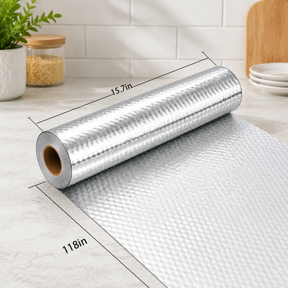 ✨Self-adhesive aluminum foil kitchen splash-proof wallpaper