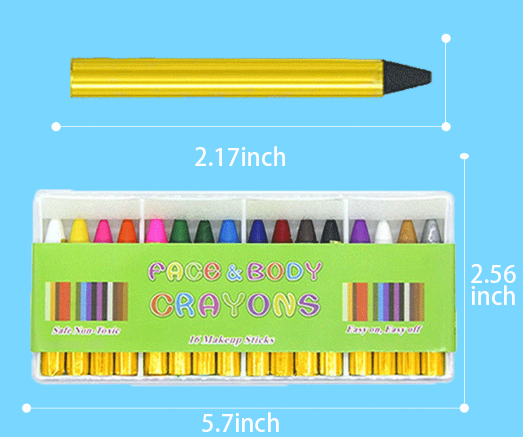 🎨16-color children's stage figure body colored drawing pen