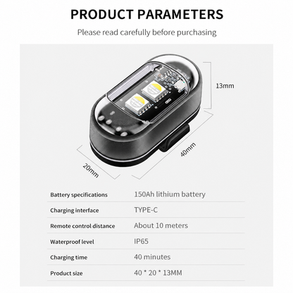 🚨Eight-color remote control car ambient light