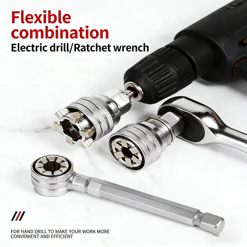 Adjustable Multi Purpose Socket Wrench - Universal Repair Tool