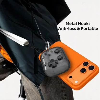 🎧🛡️ Earphone Case for AirPods Pro, with 3D Pressable Button, Safety Lock & Phone Stand