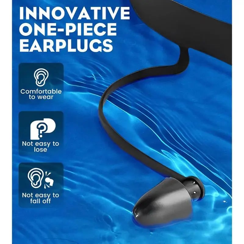 🔥Hot Sale 49% off🌟😎 Swim Goggles with Waterproof Earplugs & Nose Clip