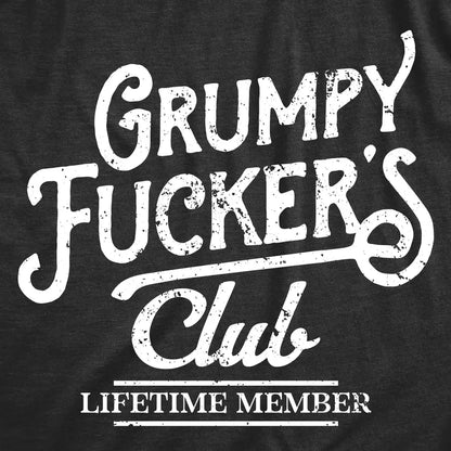👕 Mens Funny Grumpy F*ckers Club Sarcastic Graphic Novelty Tee