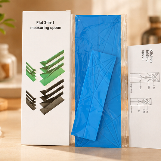 🔥 3-in-1 Space-Saving Foldable Measuring Spoon | Ultimate Kitchen Gadget ✨