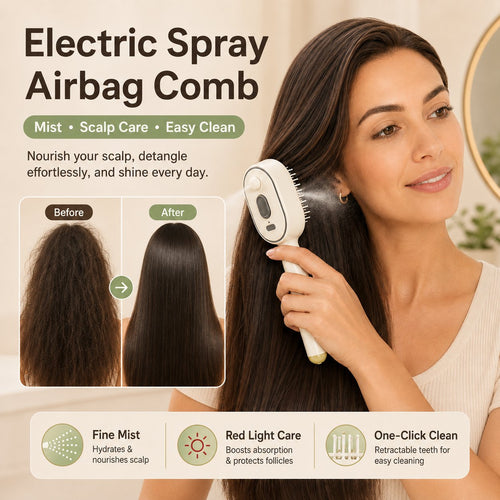 Electric Spray Retractable Airbag Comb