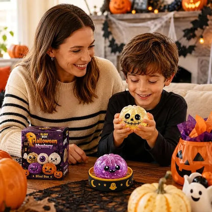 Halloween Ghost Dumpling Glitter Squeeze Toy