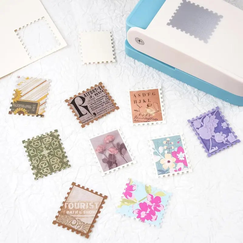 📮Stamp punch and embossing tool, suitable for junk diaries and scrapbooks