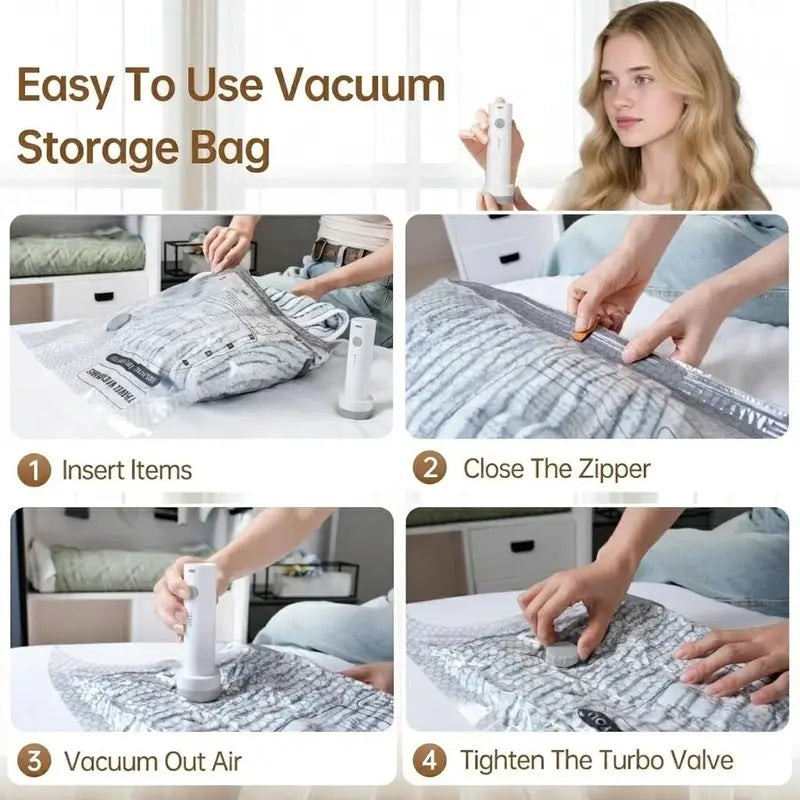 ✈️Vacuum clothing travel storage bag
