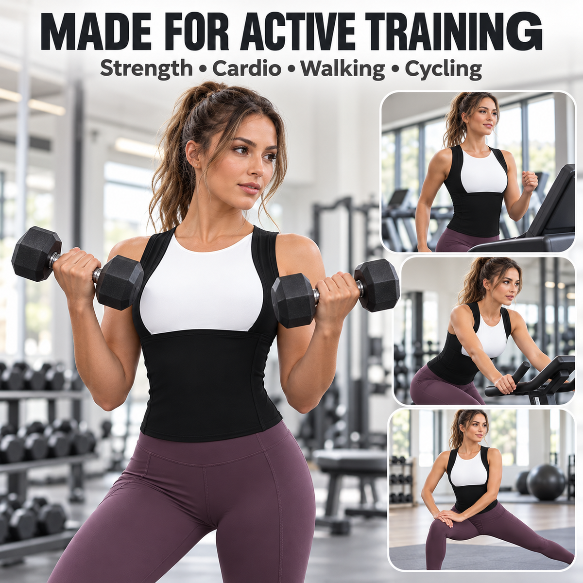 Women's Bra-Style High Performance Quick Dry Sauna Sweat Vest