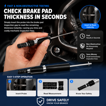 🖊️Professional brake pad thickness measuring pen