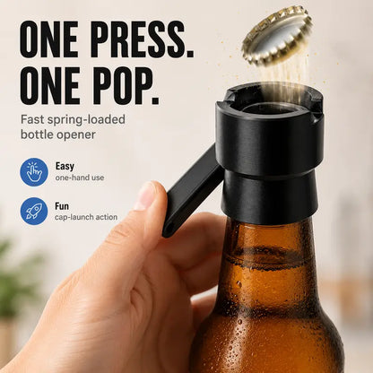 Creative Fun Catapulting Cap-Shooting Bottle Opener