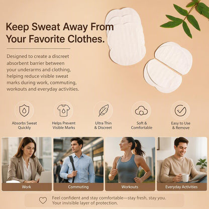 Invisible Disposable Underarm Sweat Pads（10Pcs）