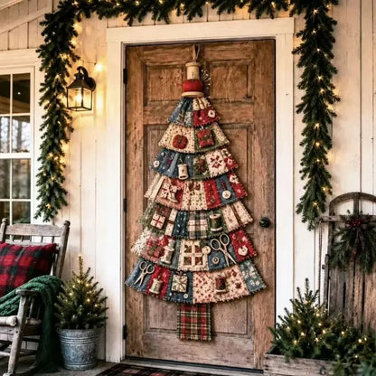 🧶🎄DIY Christmas Tree Door Hanging Set - Suitable for front doors, walls, porches, and home Christmas decorations