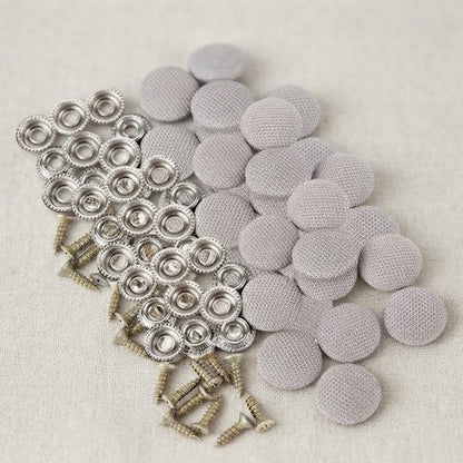 🚗🛡️50 Pack Car Roof Headliner Repair Buttons- Fabric Covered Retainer Screws