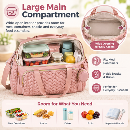 Waterproof Lunch Bag That Can Be Carried By Hand Or Worn Across The Body