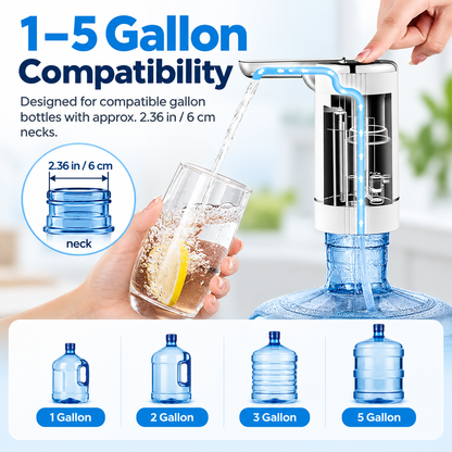 Automatic Foldable Water Bottle Pump