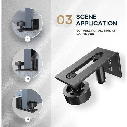 ⚙️Barn door floor guide - adjustable support rollers
