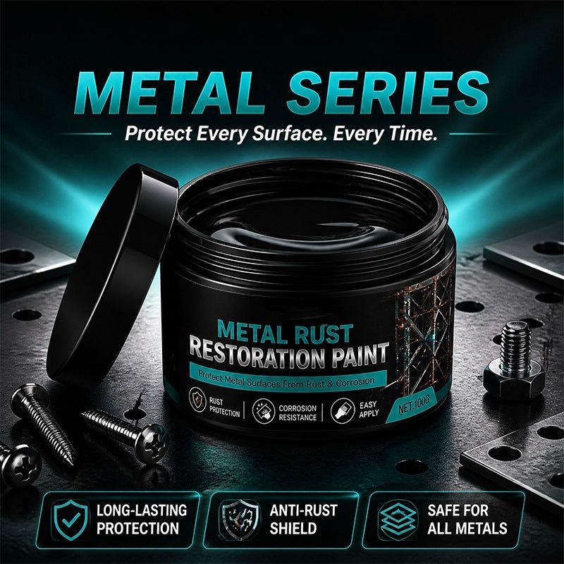 🖤 Restore Rusty Metal Without Replacing It – Black Repair Paste for Gates, Fences & Outdoor Surfaces