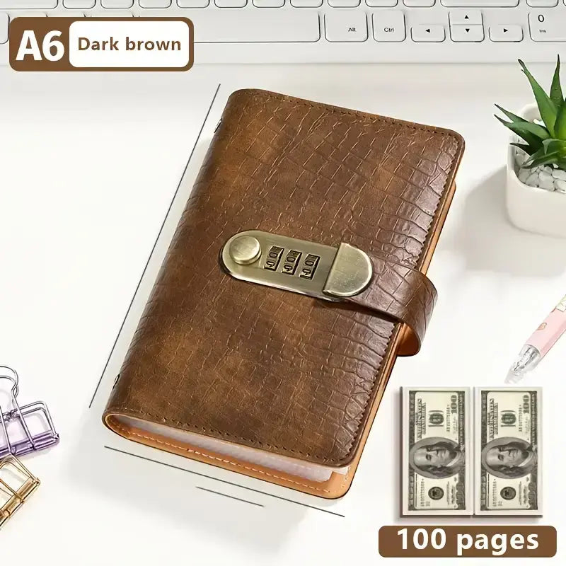 💵100 Sheets Transparent Pocket Wallet - With Combination Lock