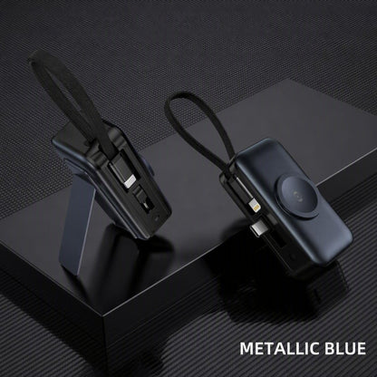 ⚡3-in-1 foldable rechargeable portable power bank
