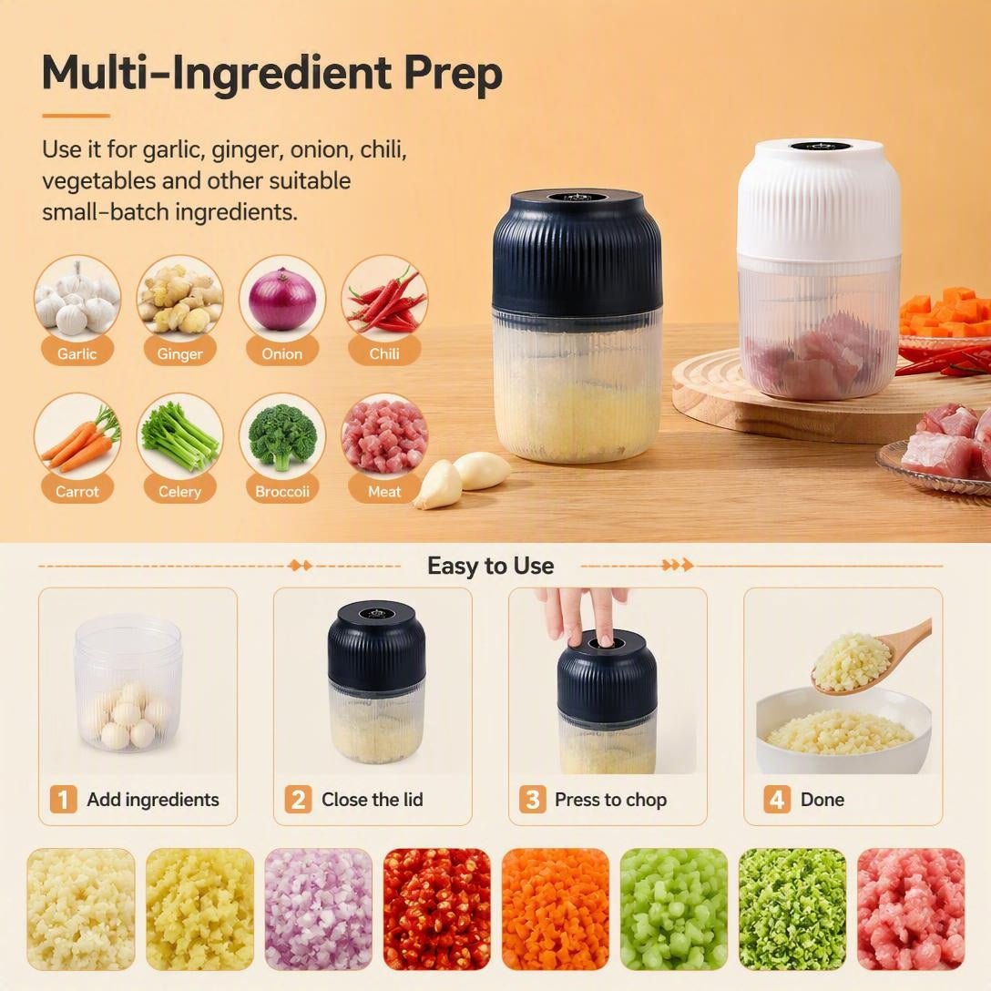 Mini Rechargeable Electric Garlic Chopper