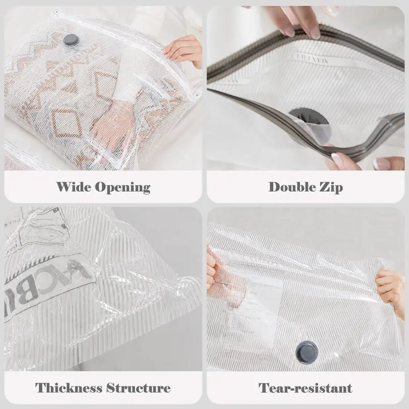 🧳💨 Vacease Cordless Travel Vacuum Bag Set with Rechargeable Air Pump