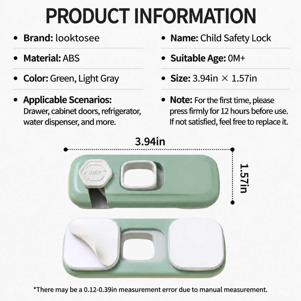🔒Refrigerator door safety locks (2-pack)