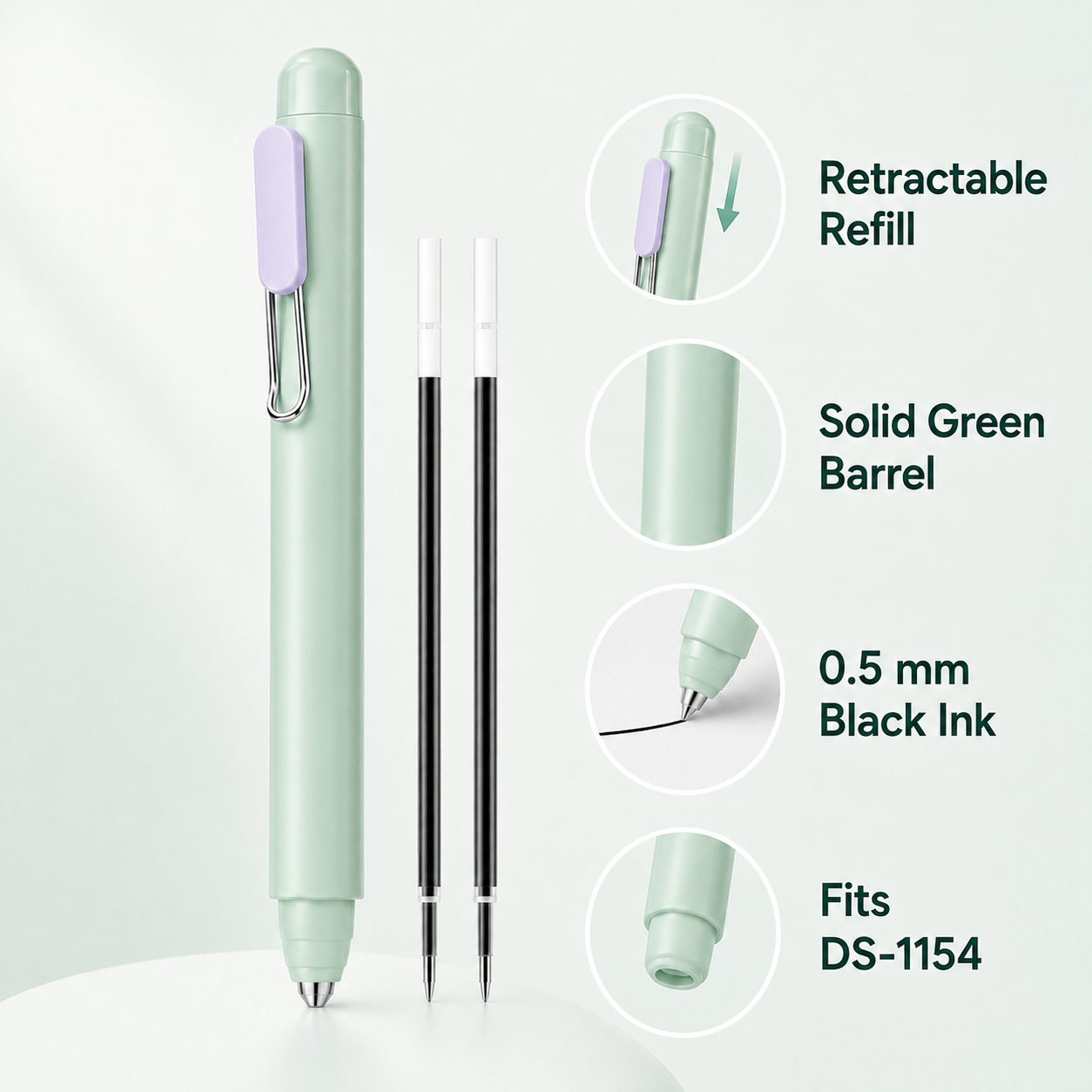 Green Shaft (Solid Color)