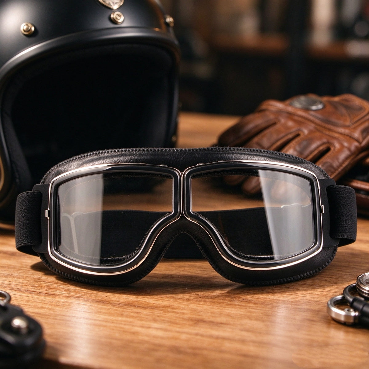 Vintage Windproof Motorcycle Riding Goggles