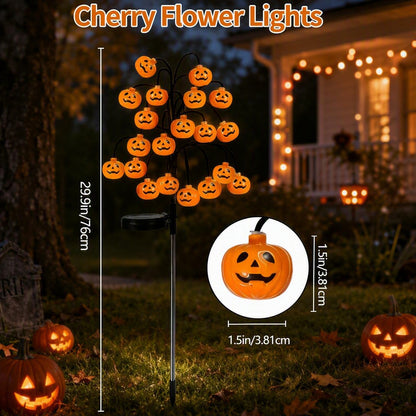 🎃Solar-Powered Branching Pumpkin Stake Lights