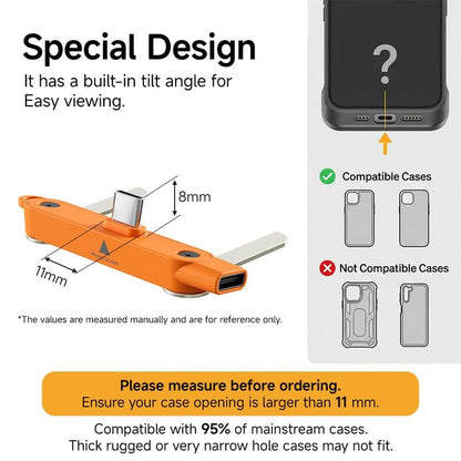 🔥Hot Sale 49% off🌟🔌 240W Super Fast Charging 360° Rotating Invisible Stand