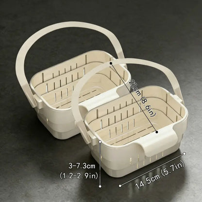 💧 Foldable Hanging Kitchen Sink Drain Basket, Stainless Steel Kitchen Accessories