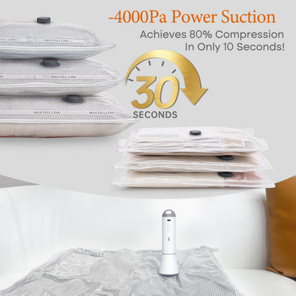🧳💨 Vacease Cordless Travel Vacuum Bag Set with Rechargeable Air Pump