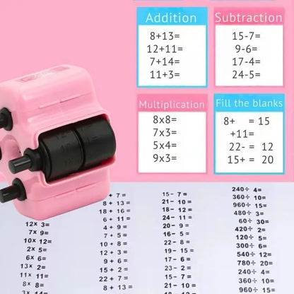 4-In-1 Math Practice Roller Stamp
