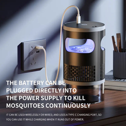 🛡️✨ Non-electrical shock type Indoor Insect Trap with Light and Suction