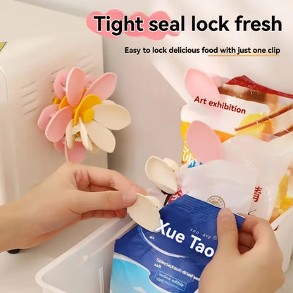 🌸Lotus Flower Refrigerator Magnet Snack Clip