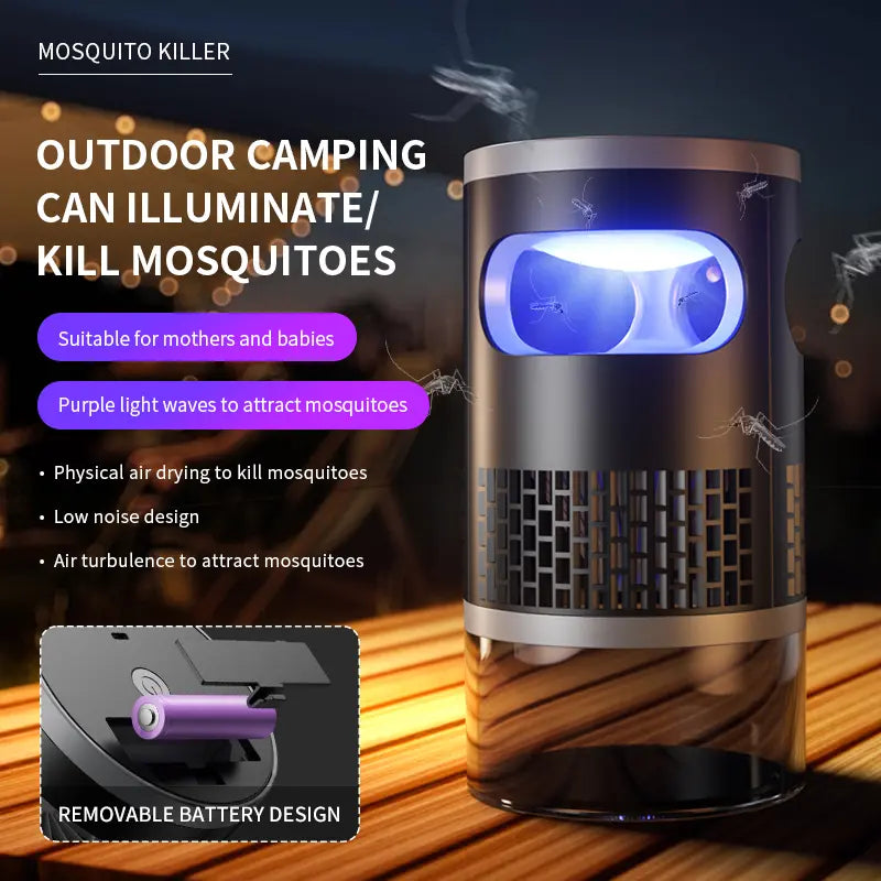 🛡️✨ Non-electrical shock type Indoor Insect Trap with Light and Suction