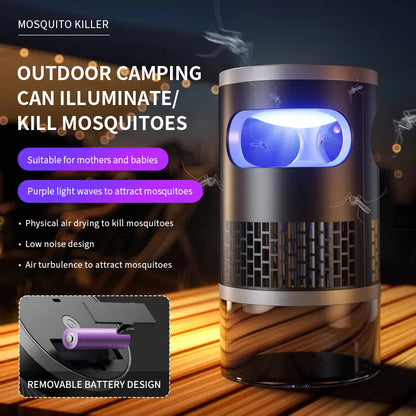 🛡️✨ Non-electrical shock type Indoor Insect Trap with Light and Suction