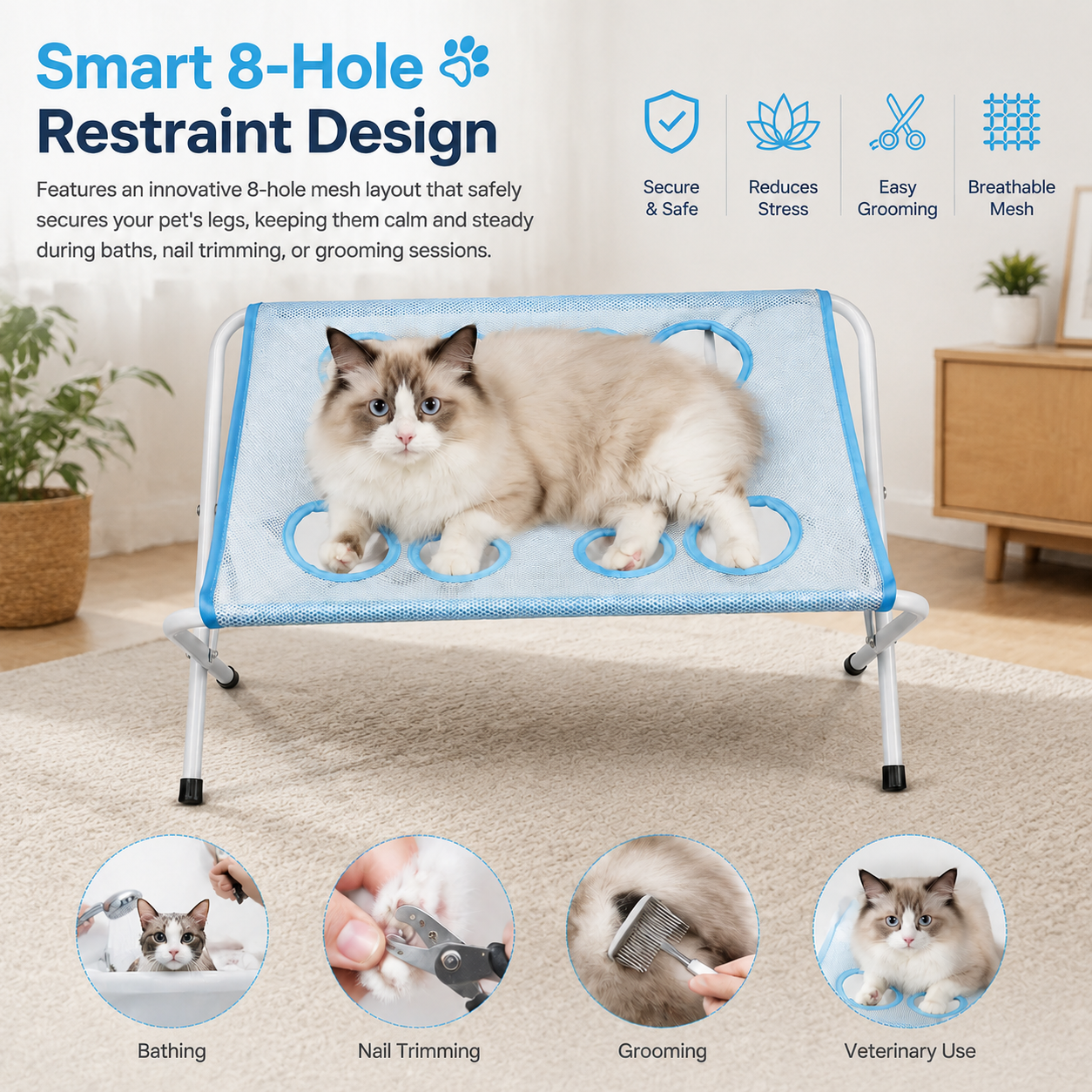 🐾Multifunctional Folding Pet Bathing Stand