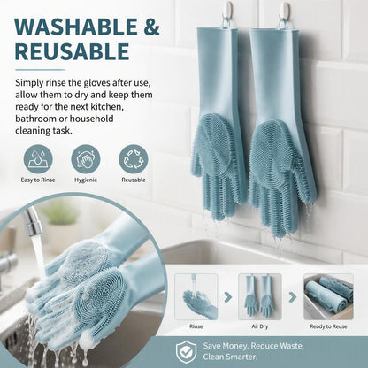 Silicone Kitchen Gloves For Home & Pet Care