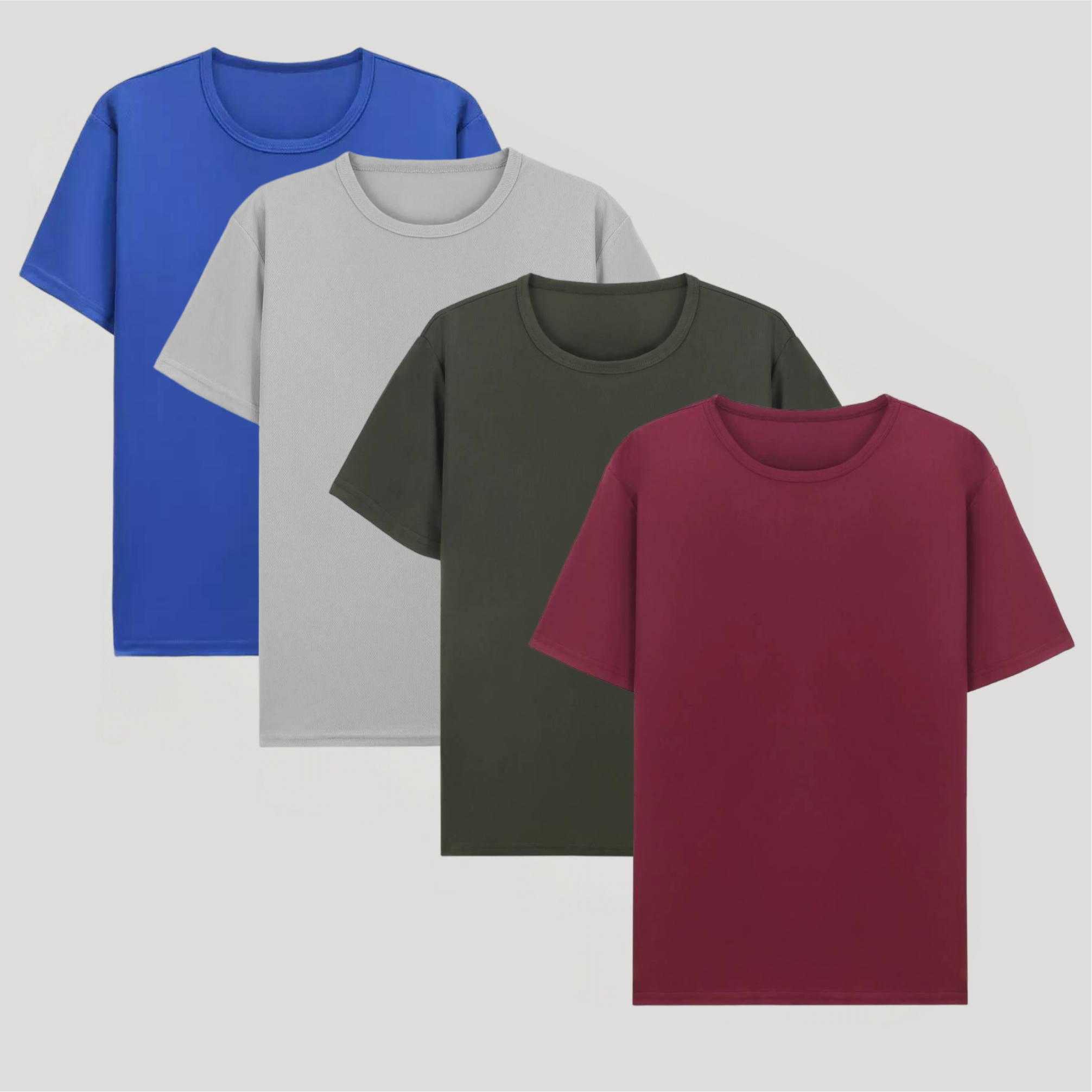 Red wine+Gray+Army green+Light Blue