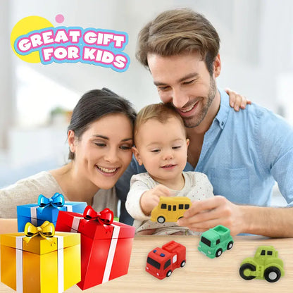 🚗🎁6-piece Sparkling Bathtub Toy Car Set