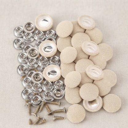 🚗🛡️50 Pack Car Roof Headliner Repair Buttons- Fabric Covered Retainer Screws