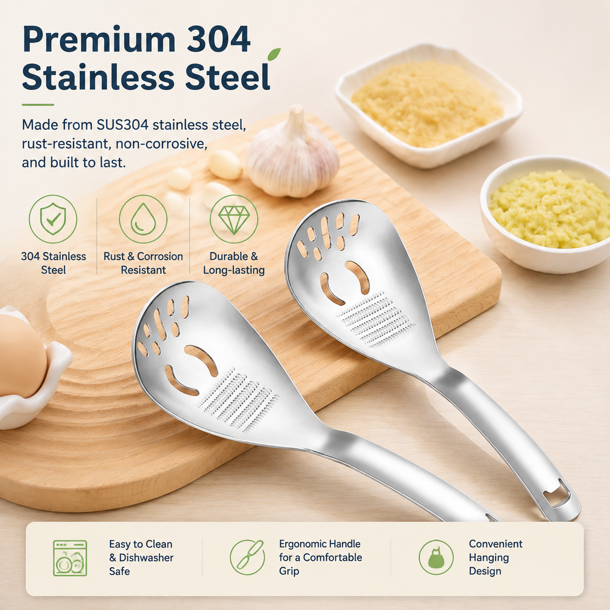 🥄5-in-1 Stainless Steel Multi-Function Grinding Spoon
