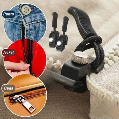 ⚡ Fix Any Broken Zipper in Seconds! Universal Detachable Zipper Repairer (No Sewing Required) 🧵
