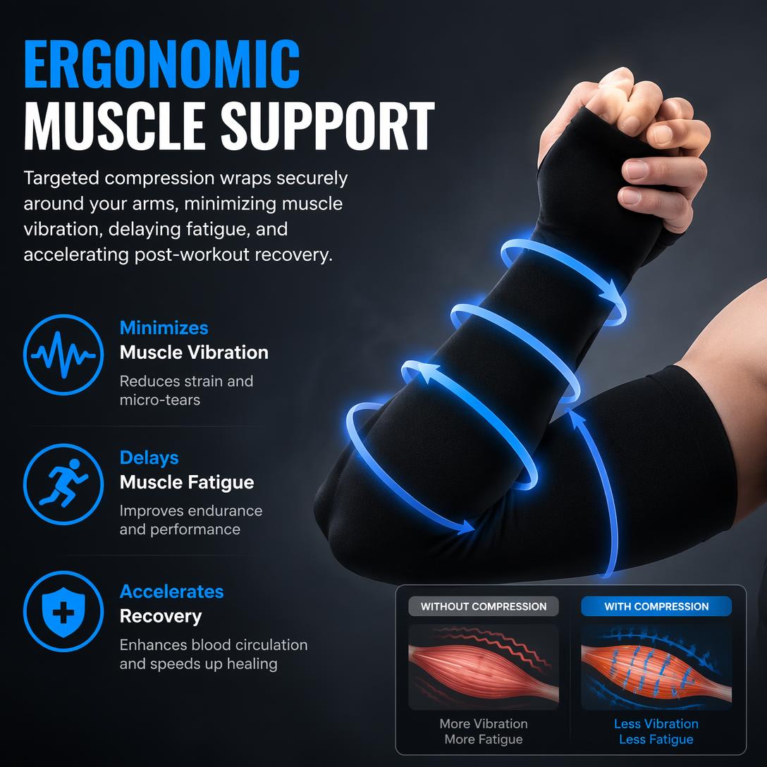 ☀️❄️Unisex quick-drying compression arm protectors