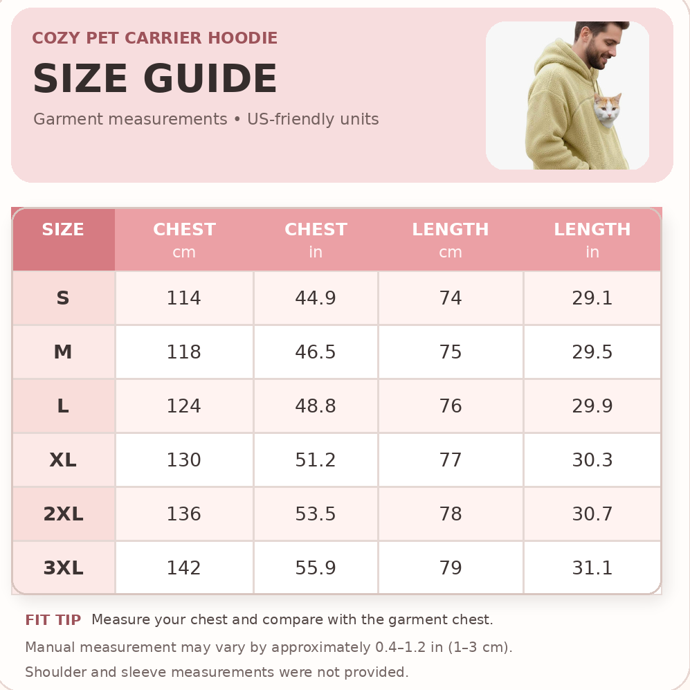 🛍️ Cozy Fleece Pet Carrier Hoodie – Keep Your Cat or Small Dog Warm, Calm & Close 🐾