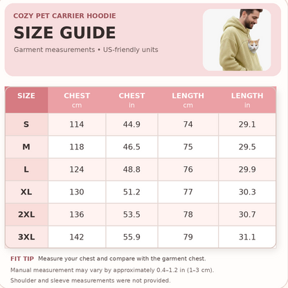 🛍️ Cozy Fleece Pet Carrier Hoodie – Keep Your Cat or Small Dog Warm, Calm & Close 🐾